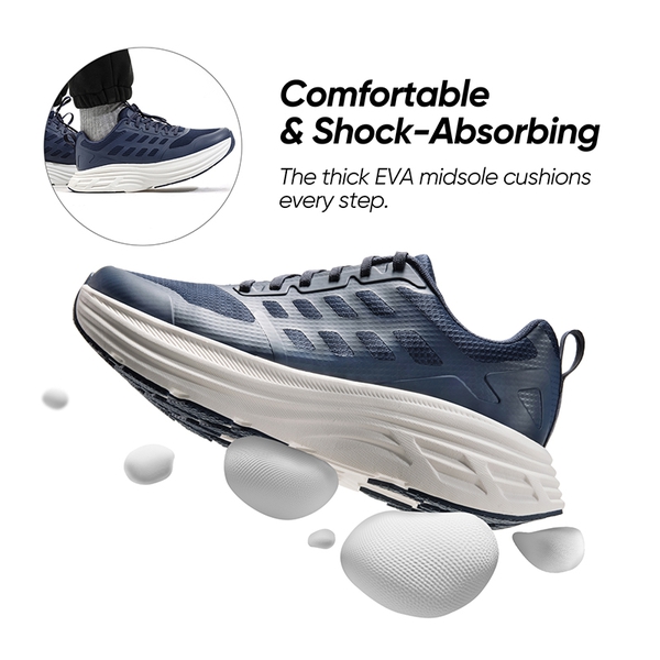 [ActiveFloat] Men's Comfortable Lightweight Running Shoes - BLUE - 2